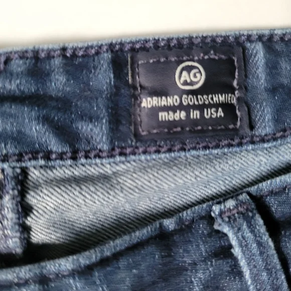 AG Adriano Goldschmied  The Stevie Mid rise Slim Straight Leg Size 32R - Picture 10 of 12